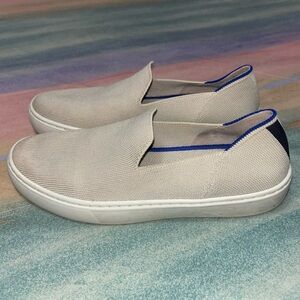 Rothy's The Original Slip On Sneaker Sand Textile Women’s size 6
